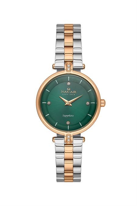 ÇELİK - PEMBE METAL BAND KADIN KOL SAATİ