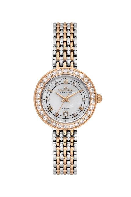 ÇELİK - PEMBE METAL BAND KADIN KOL SAATİ