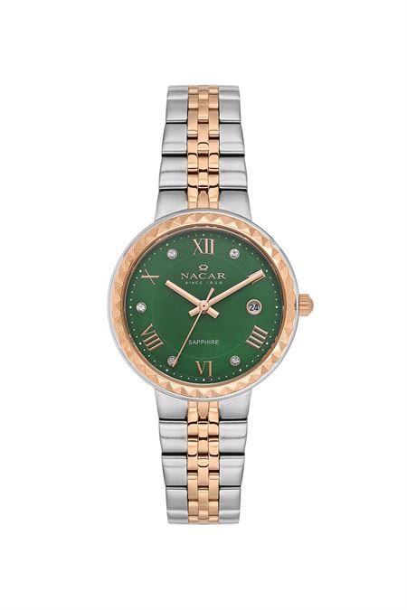 ÇELİK - PEMBE METAL BAND KADIN KOL SAATİ