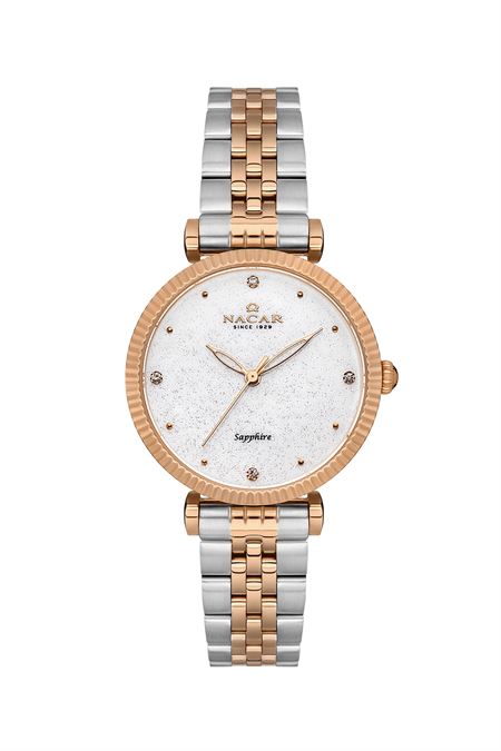 ÇELİK - PEMBE METAL BAND KADIN KOL SAATİ