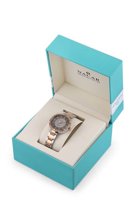 ÇELİK - PEMBE METAL BAND KADIN KOL SAATİ