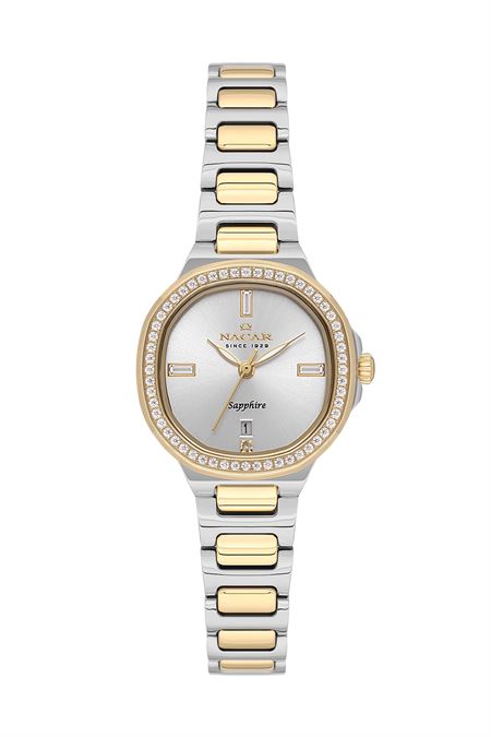 ÇELİK - SARI METAL BAND KADIN KOL SAATİ