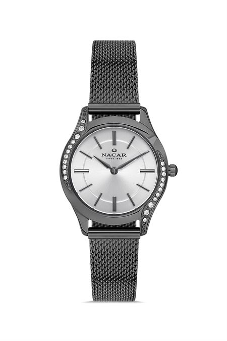 GRİ HASIR BAND KADIN KOL SAATİ