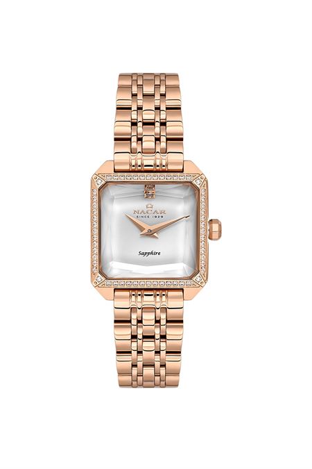 PEMBE METAL BAND KADIN KOL SAATİ