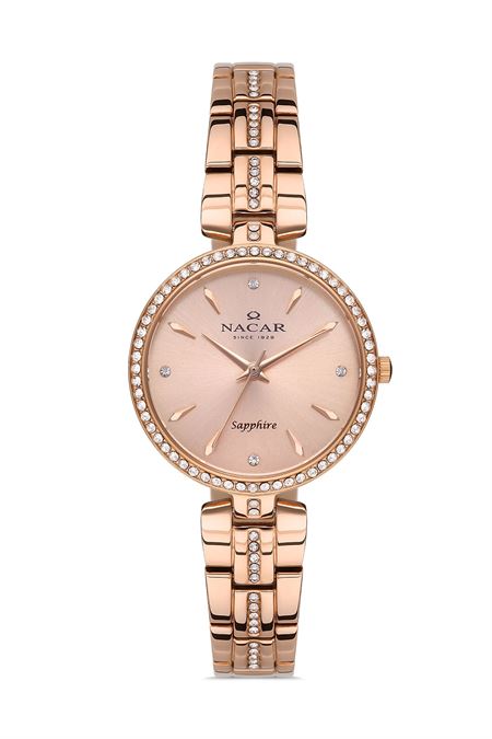 PEMBE METAL BAND KADIN KOL SAATİ