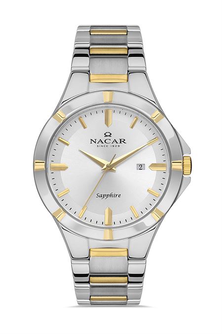 ÇELİK - SARI METAL BAND ERKEK KOL SAATİ