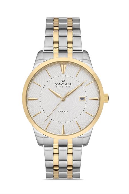 ÇELİK - SARI METAL BAND ERKEK KOL SAATİ