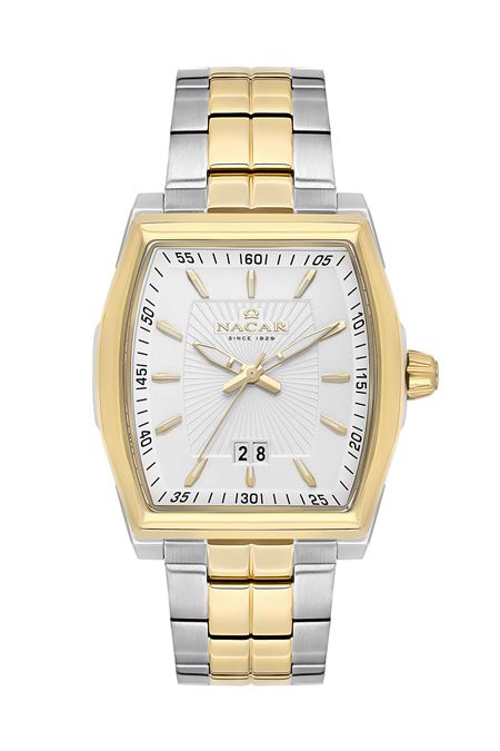 ÇELİK - SARI METAL BAND ERKEK KOL SAATİ