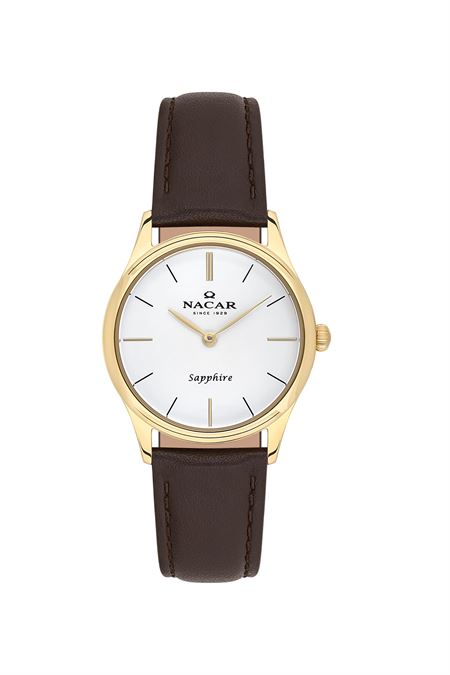 KAHVERENGİ HAKİKİ DERİ KADIN KOL SAATİ