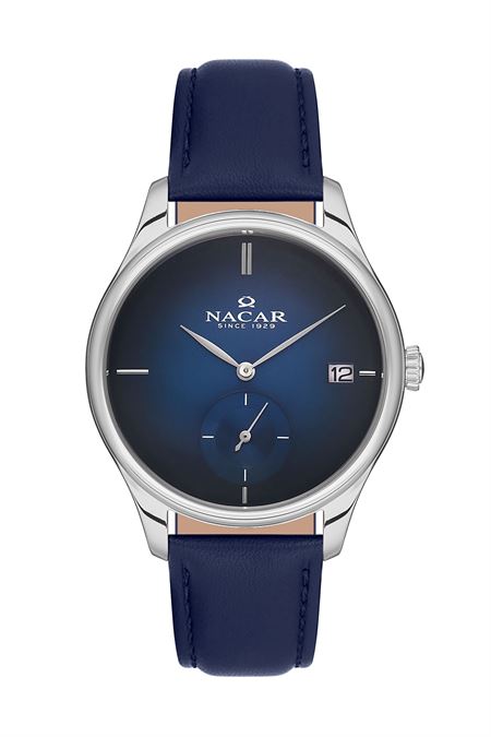 MAVİ HAKİKİ DERİ ERKEK KOL SAATİ