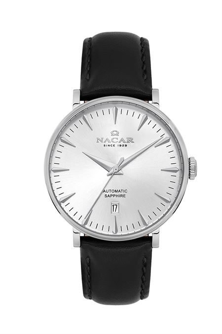 SİYAH HAKİKİ DERİ ERKEK KOL SAATİ