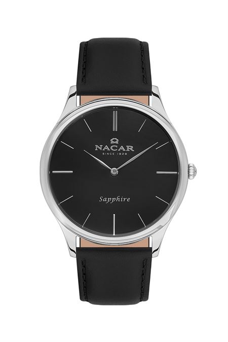 SİYAH HAKİKİ DERİ ERKEK KOL SAATİ