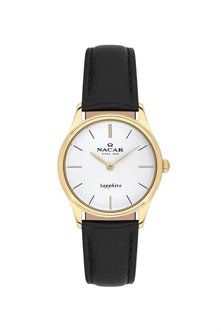 SİYAH HAKİKİ DERİ KADIN KOL SAATİ