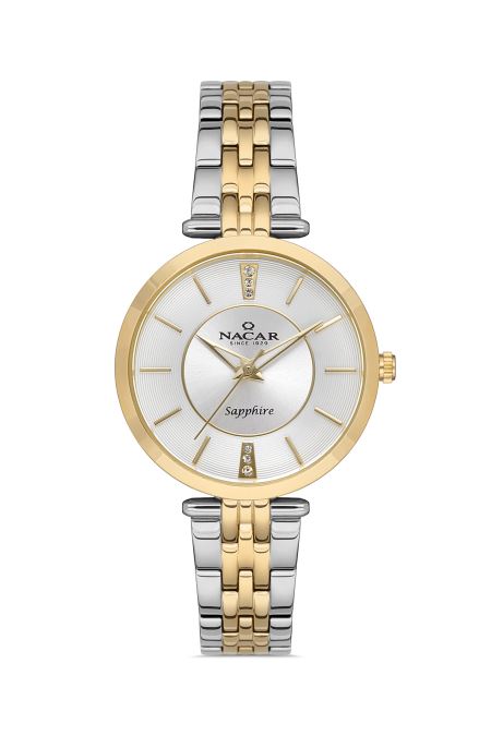 ÇELİK - SARI METAL BAND KADIN KOL SAATİ