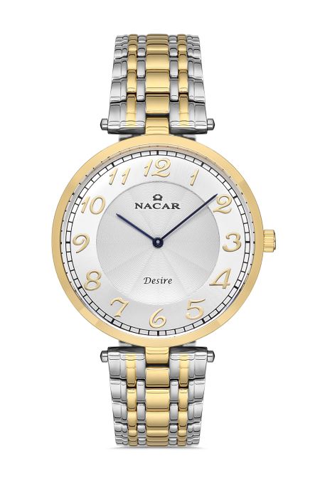 ÇELİK - SARI METAL BAND ERKEK KOL SAATİ