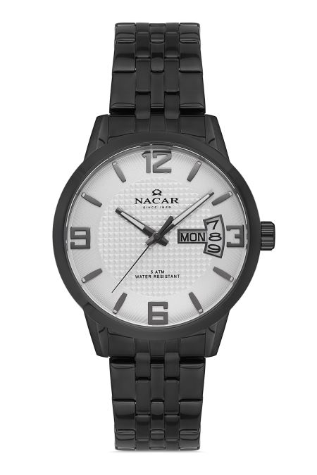 GRİ METAL BAND ERKEK KOL SAATİ