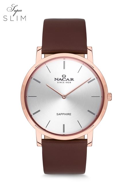 KAHVERENGİ HAKİKİ DERİ ERKEK KOL SAATİ