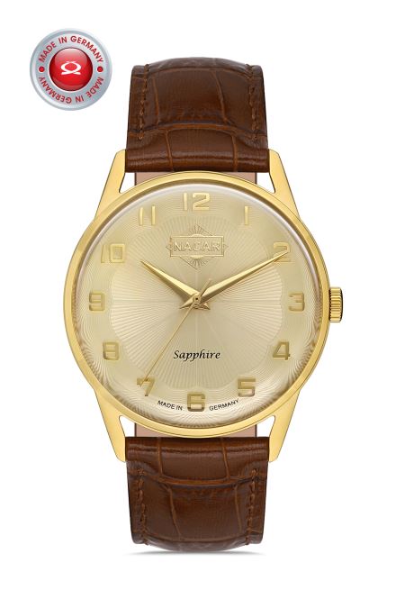 KAHVERENGİ HAKİKİ DERİ ERKEK KOL SAATİ