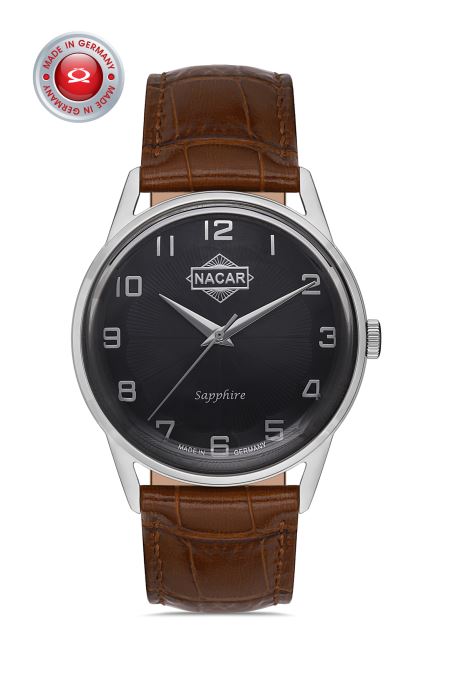 KAHVERENGİ HAKİKİ DERİ ERKEK KOL SAATİ