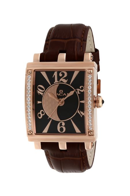 KAHVERENGİ HAKİKİ DERİ KADIN KOL SAATİ