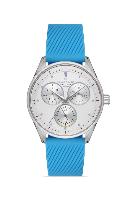 MAVİ SİLİKON KADIN KOL SAATİ