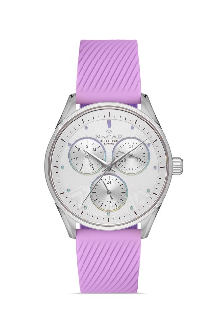 MOR SİLİKON KADIN KOL SAATİ