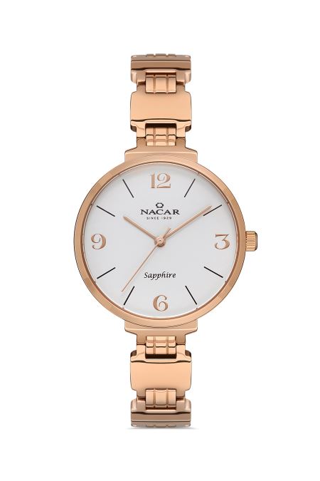 PEMBE METAL BAND KADIN KOL SAATİ