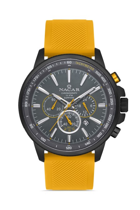 SARI SİLİKON ERKEK KOL SAATİ