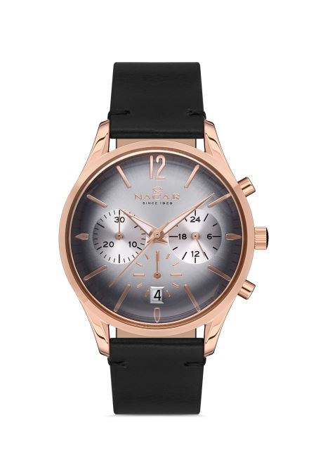 SİYAH HAKİKİ DERİ KADIN KOL SAATİ