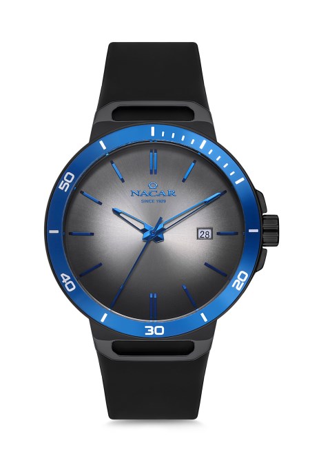 SİYAH SİLİKON ERKEK KOL SAATİ