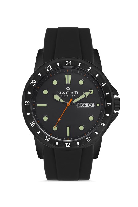 SİYAH SİLİKON ERKEK KOL SAATİ