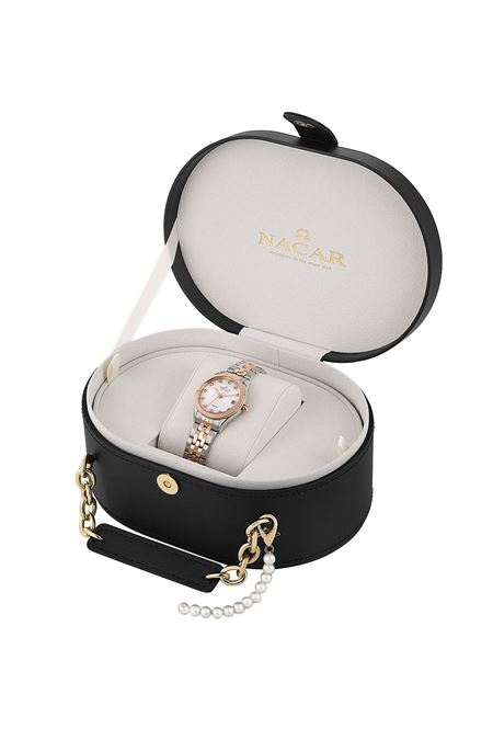 ÇELİK - PEMBE METAL BAND KADIN KOL SAATİ