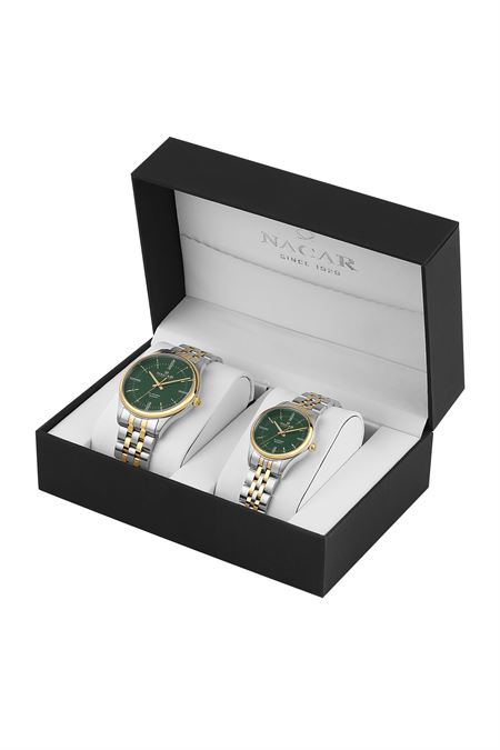 ÇELİK - SARI METAL BAND ERKEK-KADIN KOL SAATİ