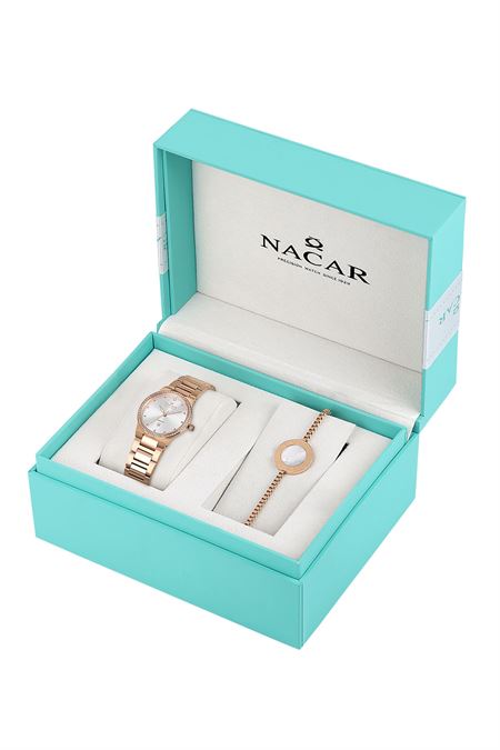 PEMBE METAL BAND KADIN KOL SAATİ