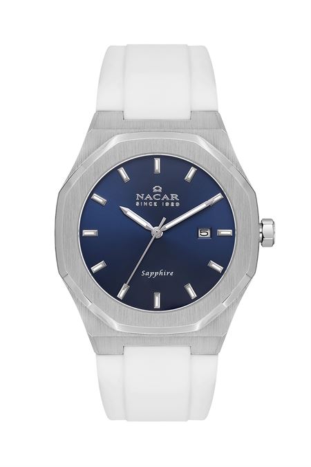 BEYAZ SİLİKON ERKEK KOL SAATİ