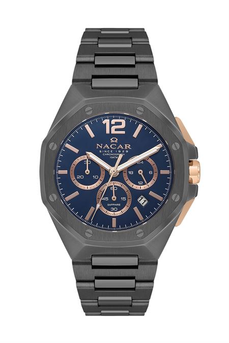 GRİ METAL BAND ERKEK KOL SAATİ