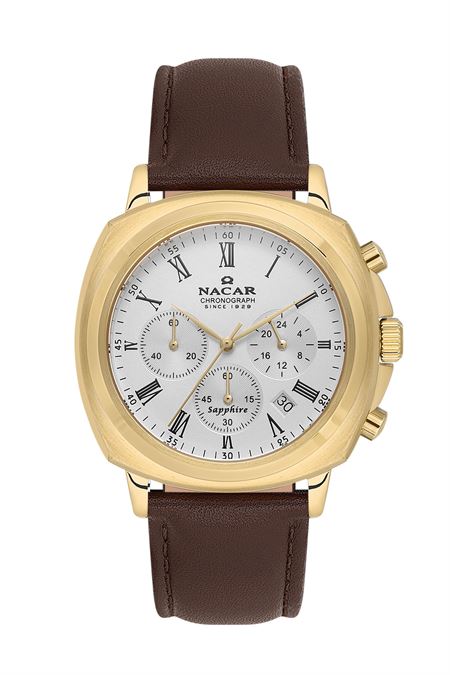 KAHVERENGİ HAKİKİ DERİ ERKEK KOL SAATİ