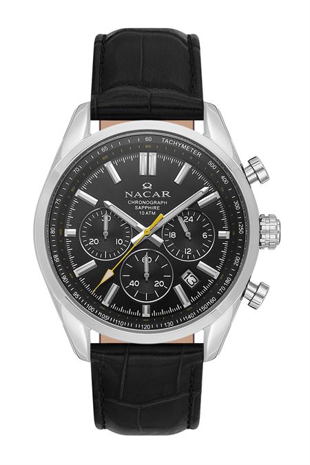 SİYAH HAKİKİ DERİ ERKEK KOL SAATİ