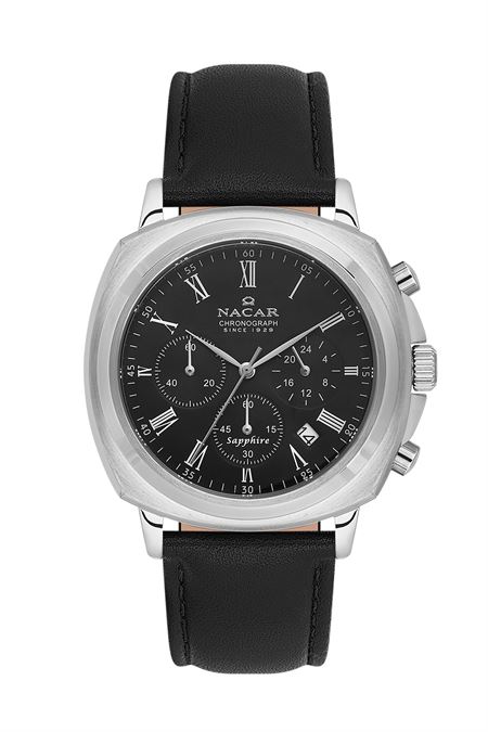 SİYAH HAKİKİ DERİ ERKEK KOL SAATİ