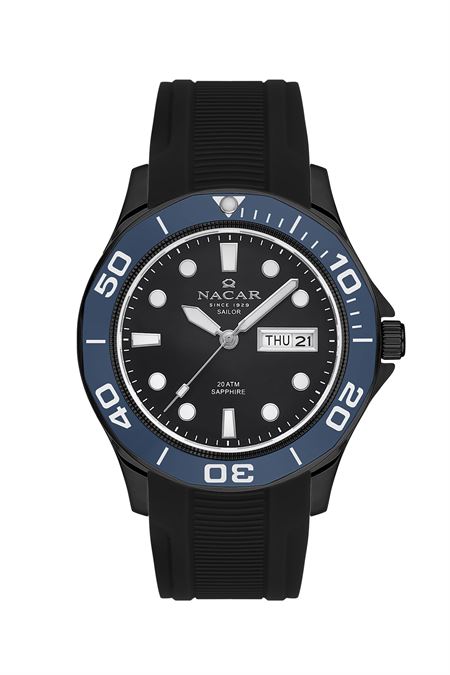 SİYAH SİLİKON ERKEK KOL SAATİ