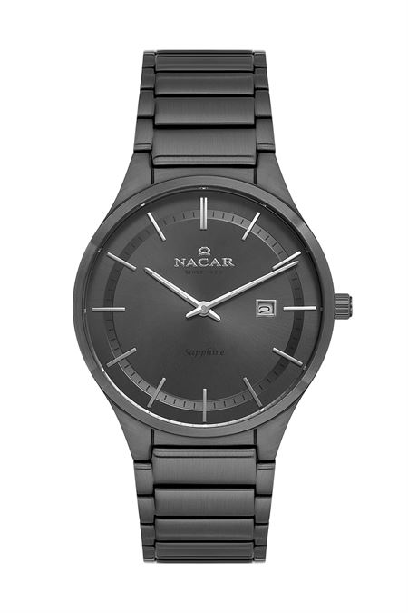 GRİ METAL BAND ERKEK KOL SAATİ