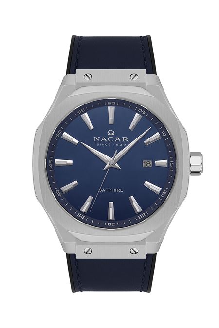 MAVİ HAKİKİ DERİ ERKEK KOL SAATİ