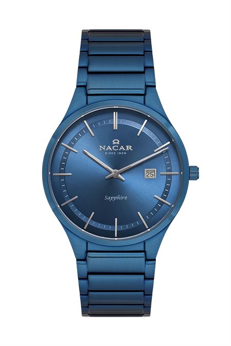 MAVİ METAL BAND ERKEK KOL SAATİ