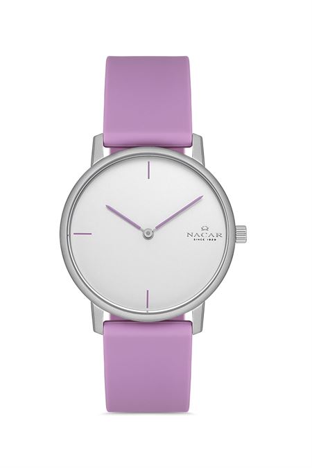 MOR SİLİKON KADIN KOL SAATİ