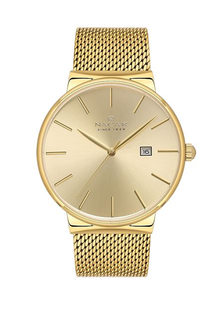 SARI HASIR BAND ERKEK KOL SAATİ