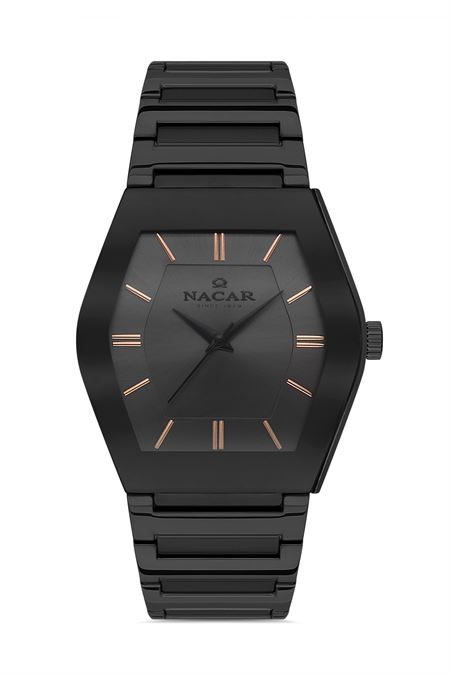 SİYAH METAL BAND ERKEK KOL SAATİ