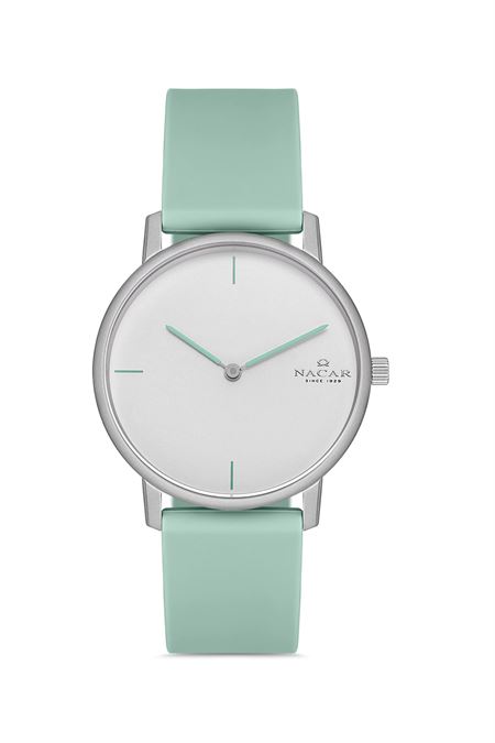 YEŞİL SİLİKON KADIN KOL SAATİ